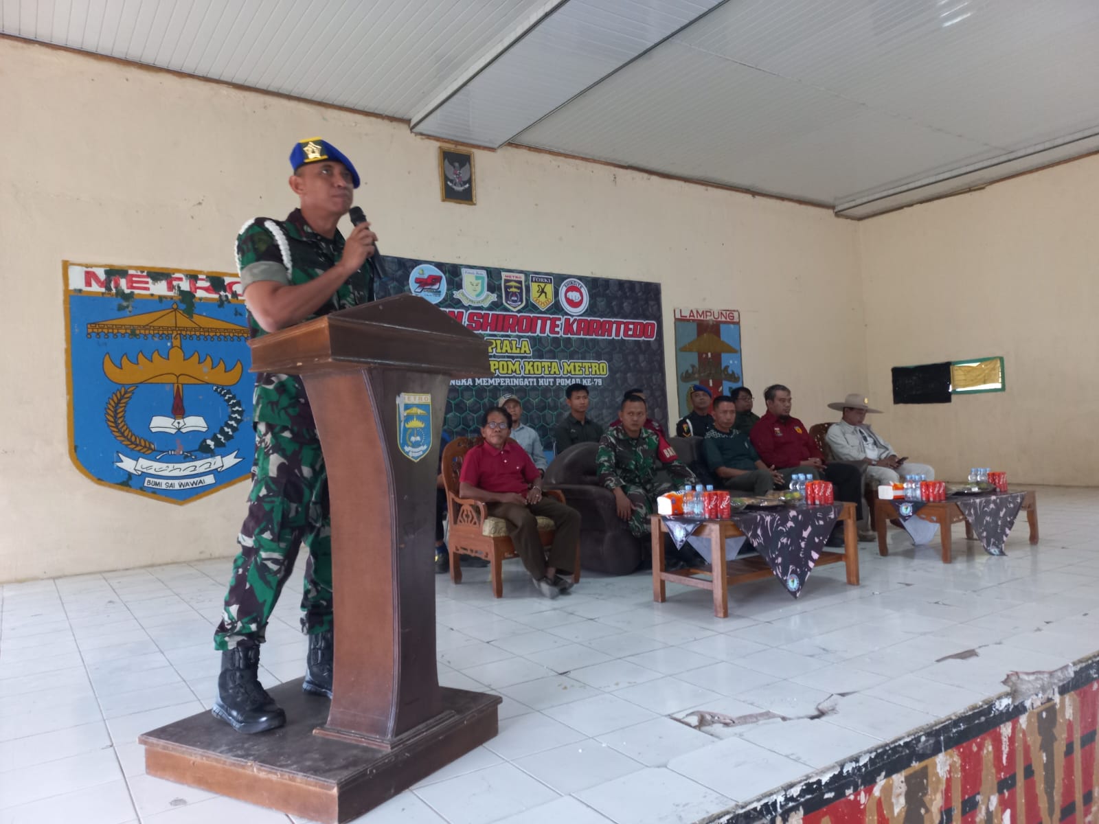 Peringati HUT TNI Pomad Ke 79, Dansubdenpom Kota Metro Gelar Kejuaraan Karateka Tingkat Junior